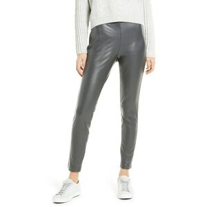 Vince Camuto Faux Leather Leggings Grey